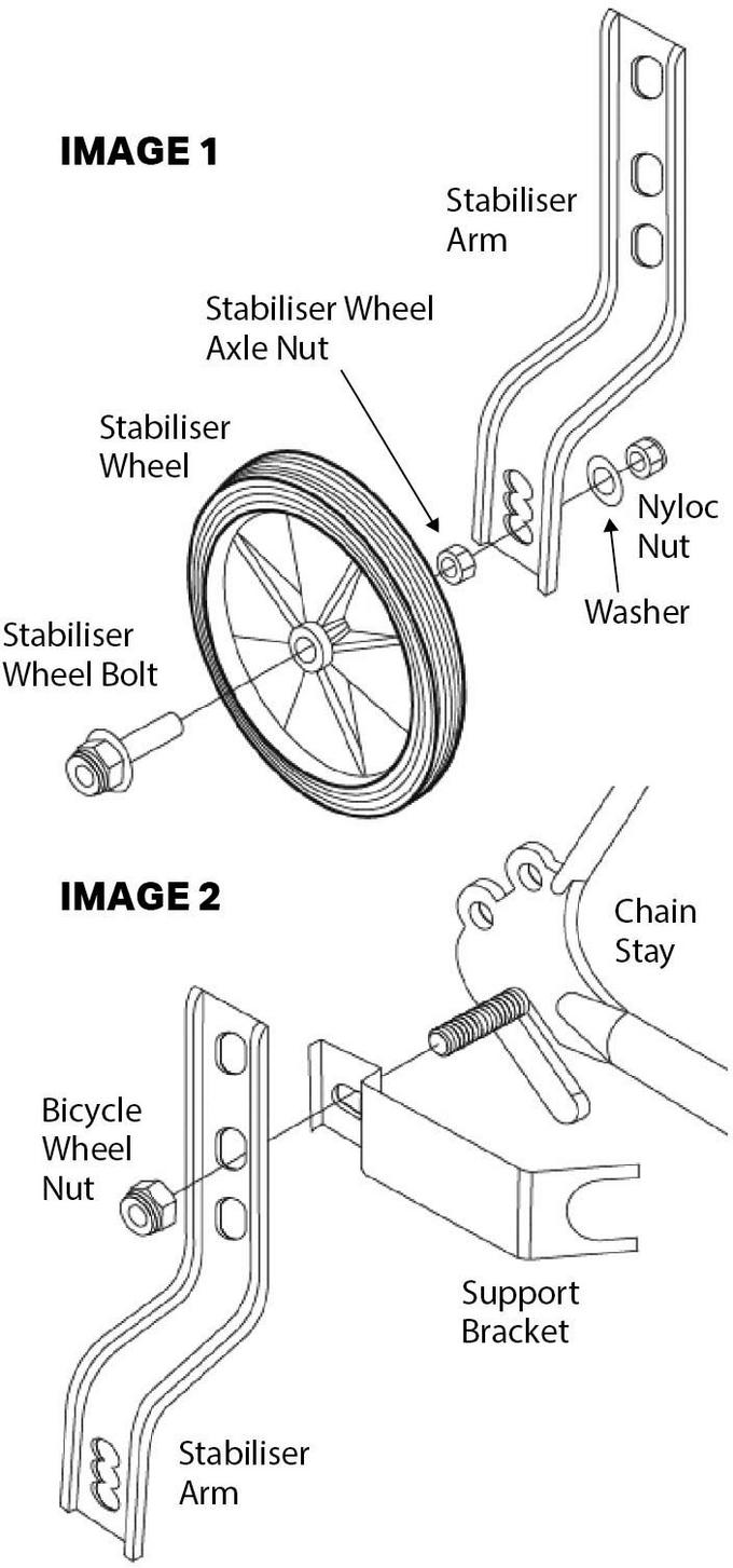 Bike stabiliser hotsell derailleur kit