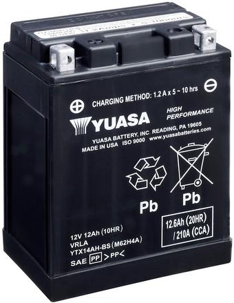 Battery YUASA YTX14-BS (Maintenance Free Type) 12V 12Ah - rungseng
