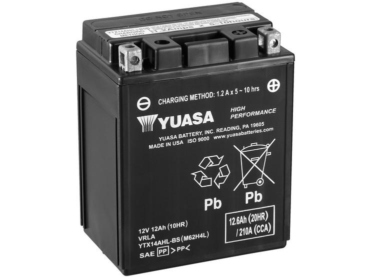Yuasa YTX14AHL-BS 12V High Performance Maintenance Free VRLA Battery
