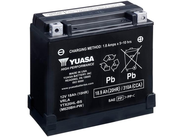 Yuasa YTX20HL-BS-PW(CP) 12V High Performance Maintenance Free VRLA Battery