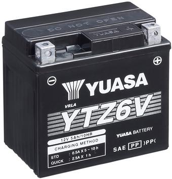 Yuasa YTZ6V 12V High Performance Maintenance Free VRLA Battery