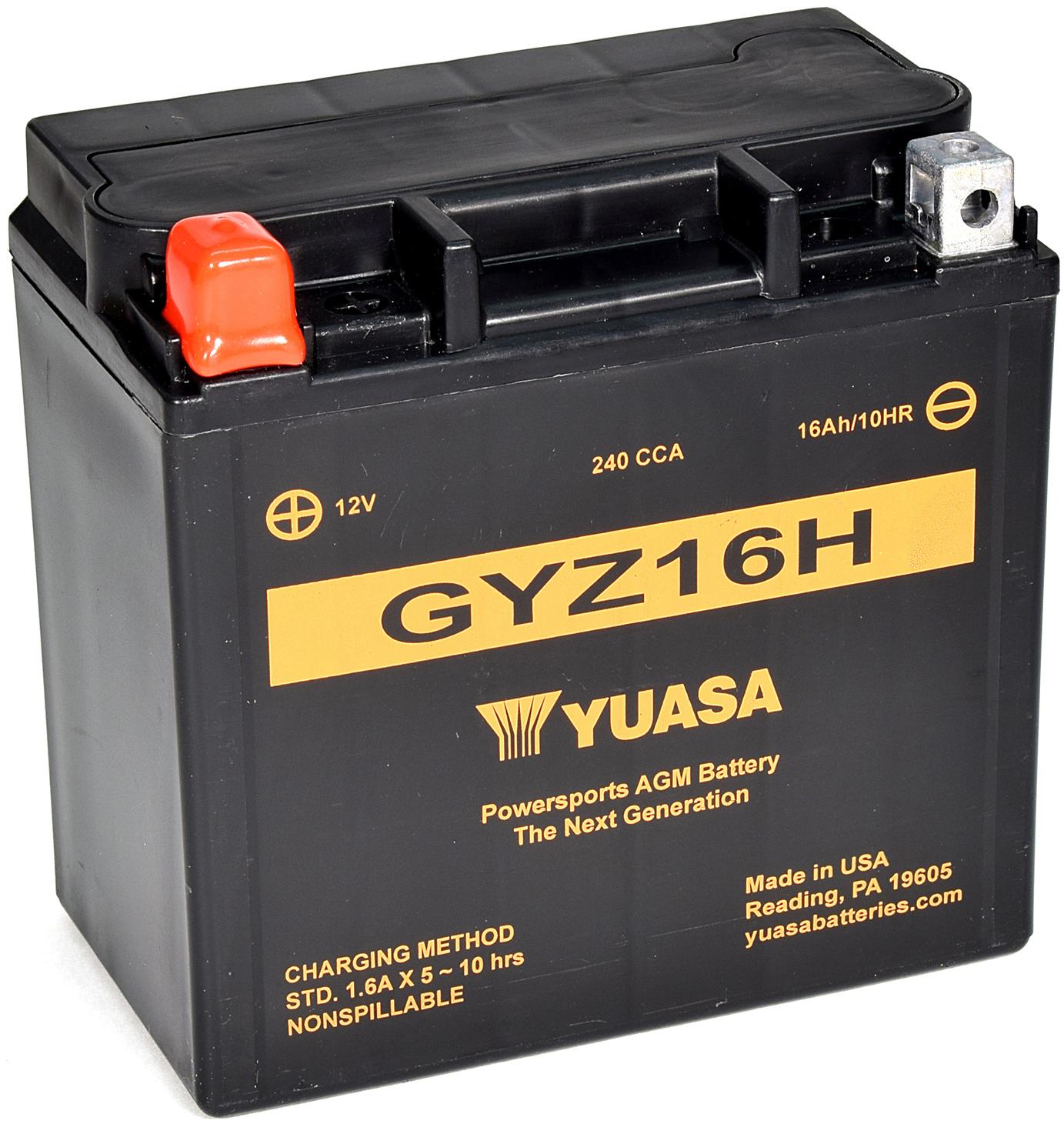 Yuasa Gyz16H 12V High Performance Maintenance Free Vrla Battery