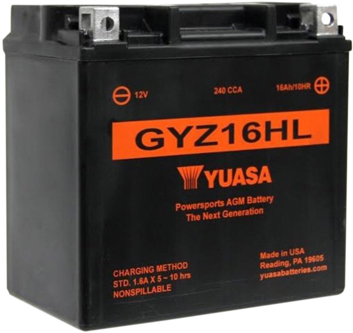Yuasa Gyz16Hl 12V High Performance Maintenance Free Vrla Battery
