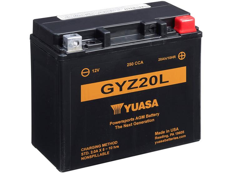 Yuasa GYZ20L 12V High Performance Maintenance Free VRLA Battery