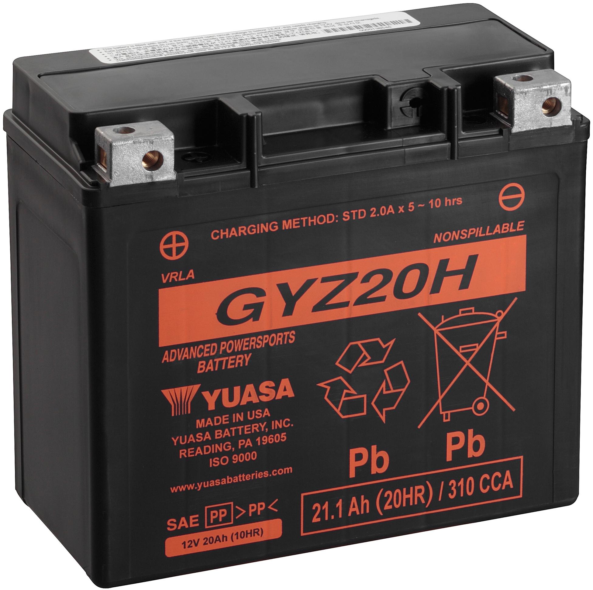 Yuasa Gyz20H 12V High Performance Maintenance Free Vrla Battery