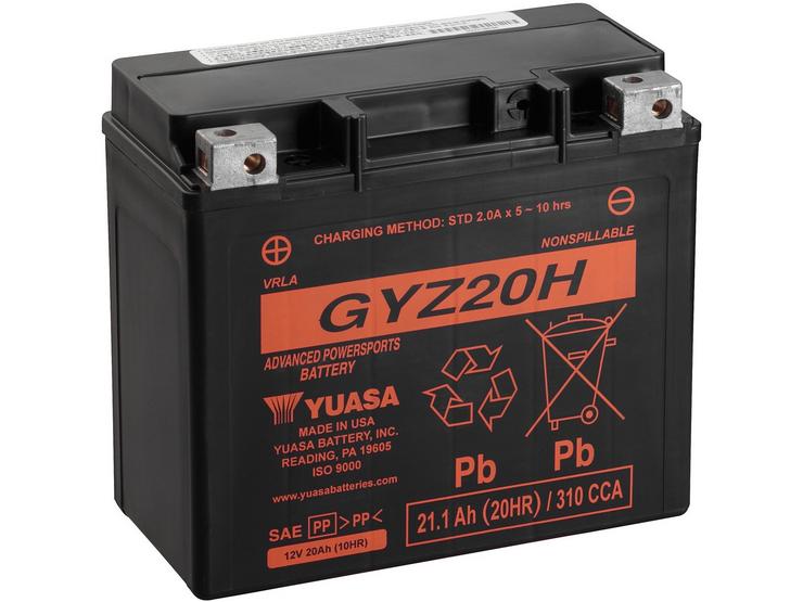 Yuasa GYZ20H 12V High Performance Maintenance Free VRLA Battery
