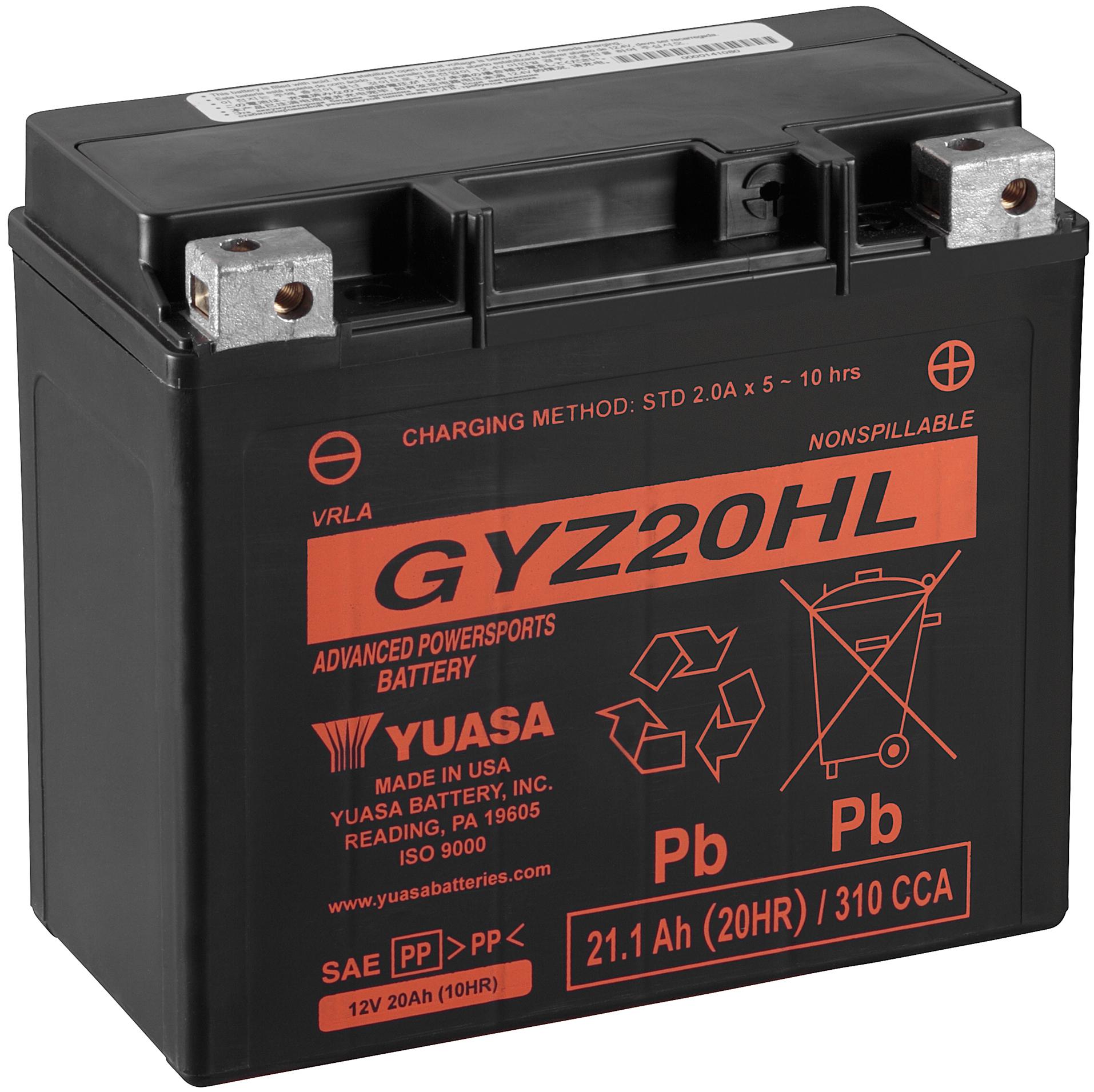 Yuasa Gyz20Hl 12V High Performance Maintenance Free Vrla Battery