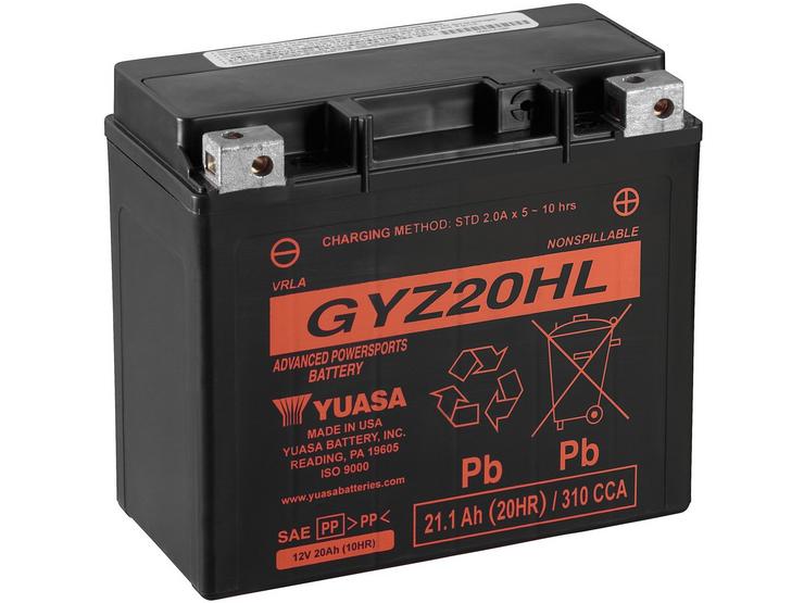 Yuasa GYZ20HL 12V High Performance Maintenance Free VRLA Battery