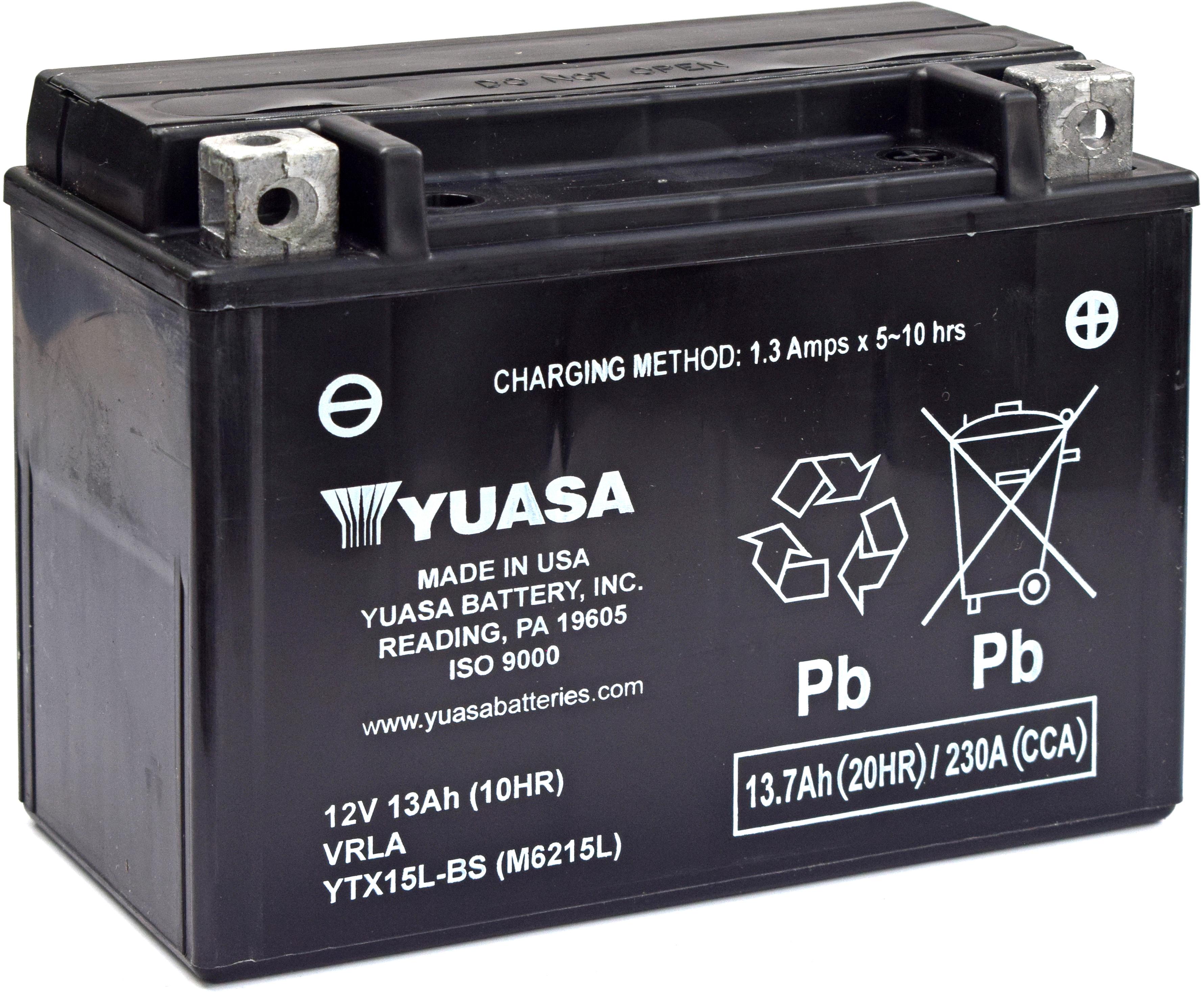 Yuasa Ytx15L-Bs 12V Maintenance Free Vrla Battery