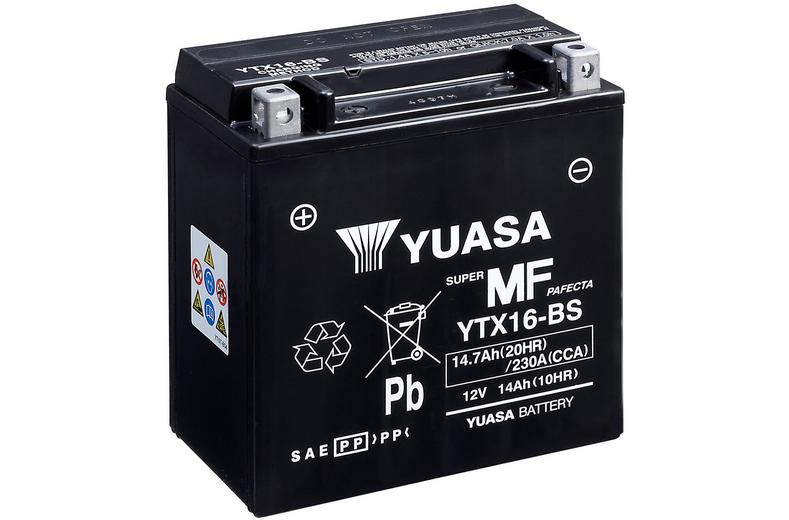 Yuasa YTX16-BS 12V Maintenance Free VRLA Battery Yuasa YTX16-BS 12V Maintenance Free VRLA Battery