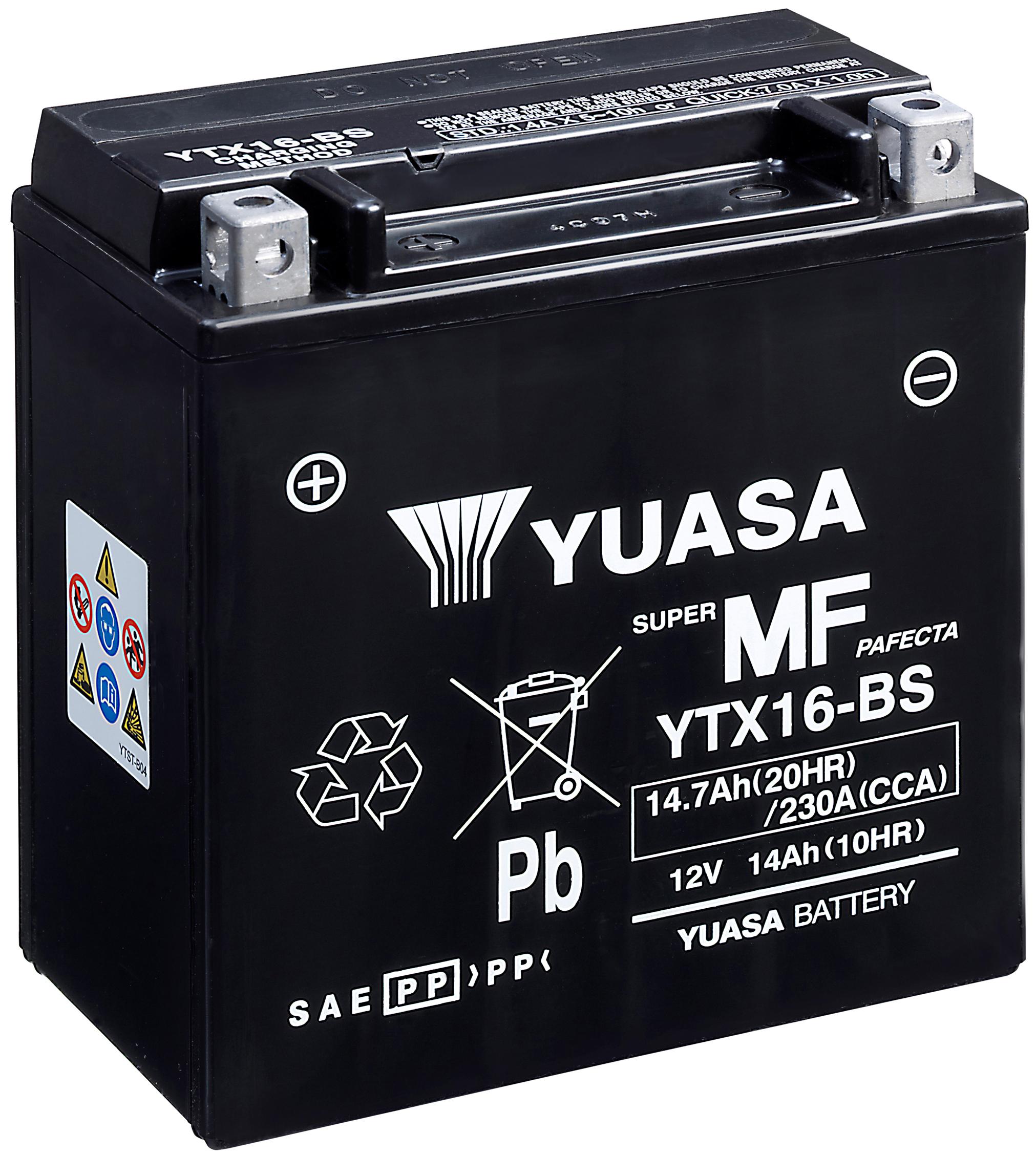Yuasa YTX16 Maintenance Free VRLA Battery