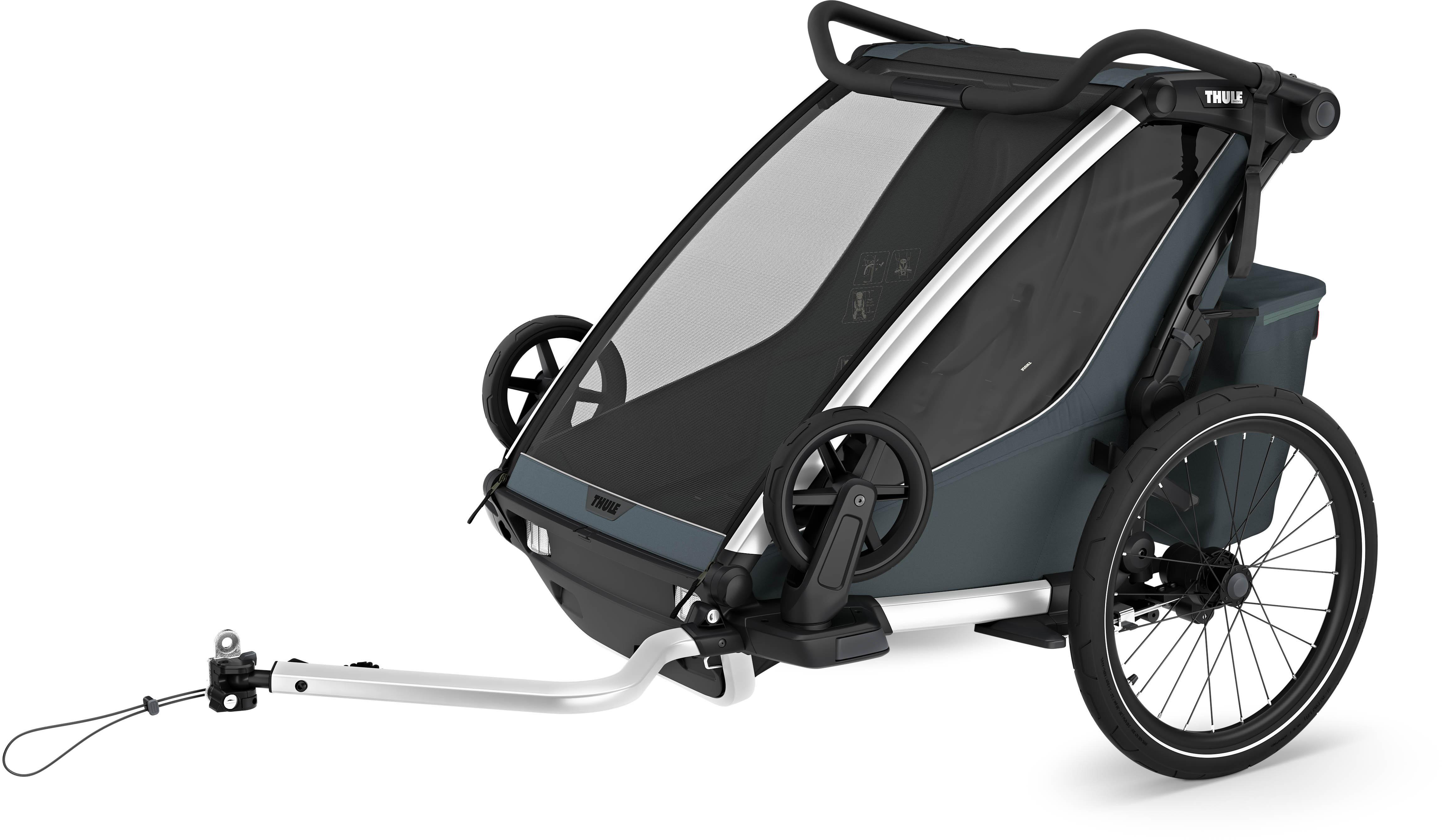 Halfords Thule Chariot Cross 2 Double Trailer Dark Slate | Pricematch, Extra 8% off for BC Members, Free Bike Health Check, Cycle2Work Scheme & 0% APR Finance.