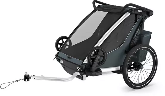 Thule Chariot Cross Double Trailer Dark Slate Halfords UK