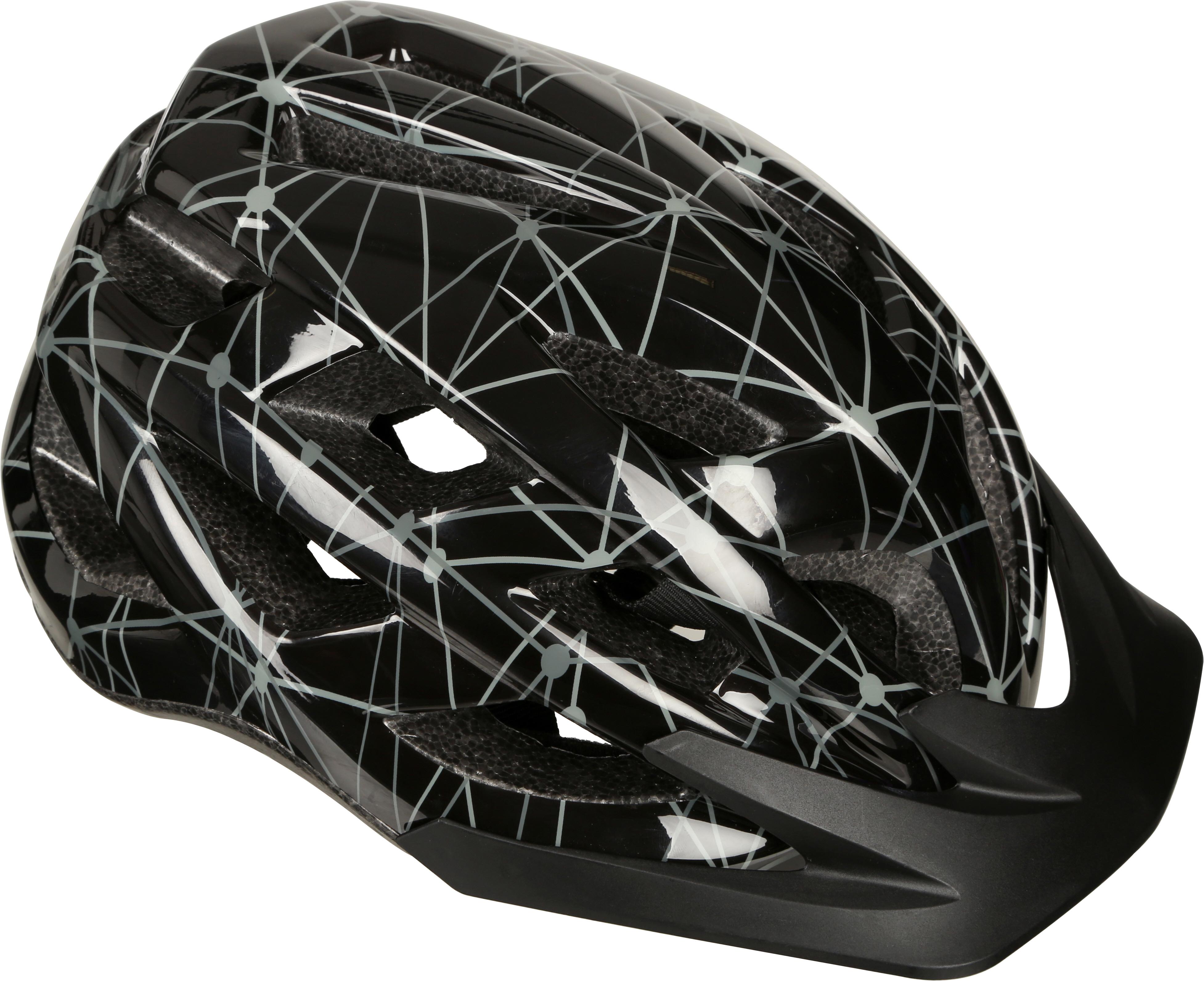 Black And Grey Lines Kids Helmet (52-56Cm)