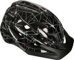 Halfords Black And Grey Lines Kids Helmet (52-56Cm) | Extra 8% off for BC Members