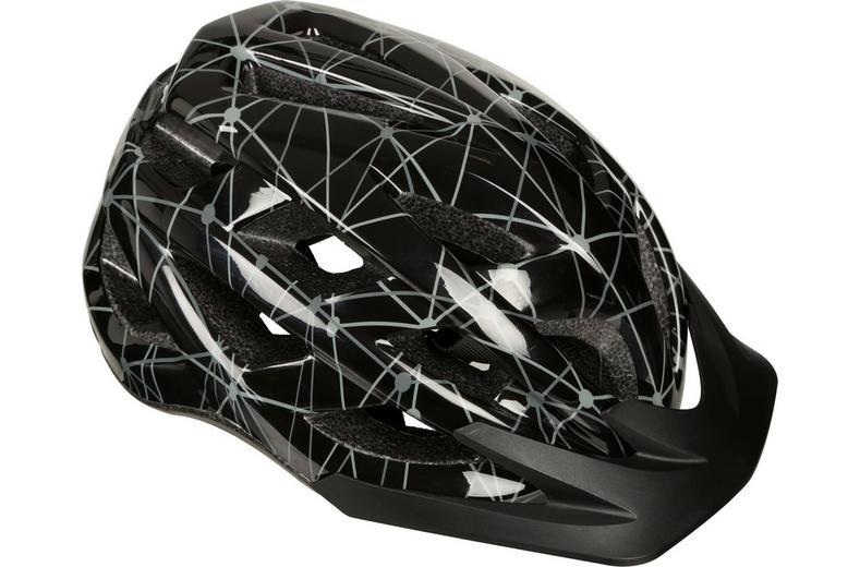 Halfords Black & Grey Lines Junior Helmet, 52 - 56 cm Halfords Black & Grey Lines Junior Helmet, 52 - 56 cm