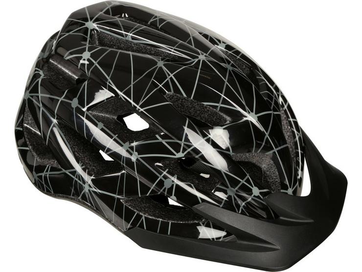 Black and Grey Lines Kids Helmet (52-56cm)