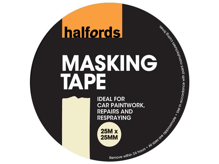 Halfords Masking Tape 25mm x 25m