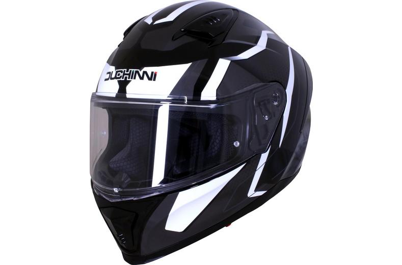 Duchinni D985 Helmet - Black/White L Duchinni D985 Helmet - Black/White L