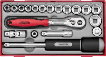 Teng 3/8" Socket Set 6 point TT1 19pc