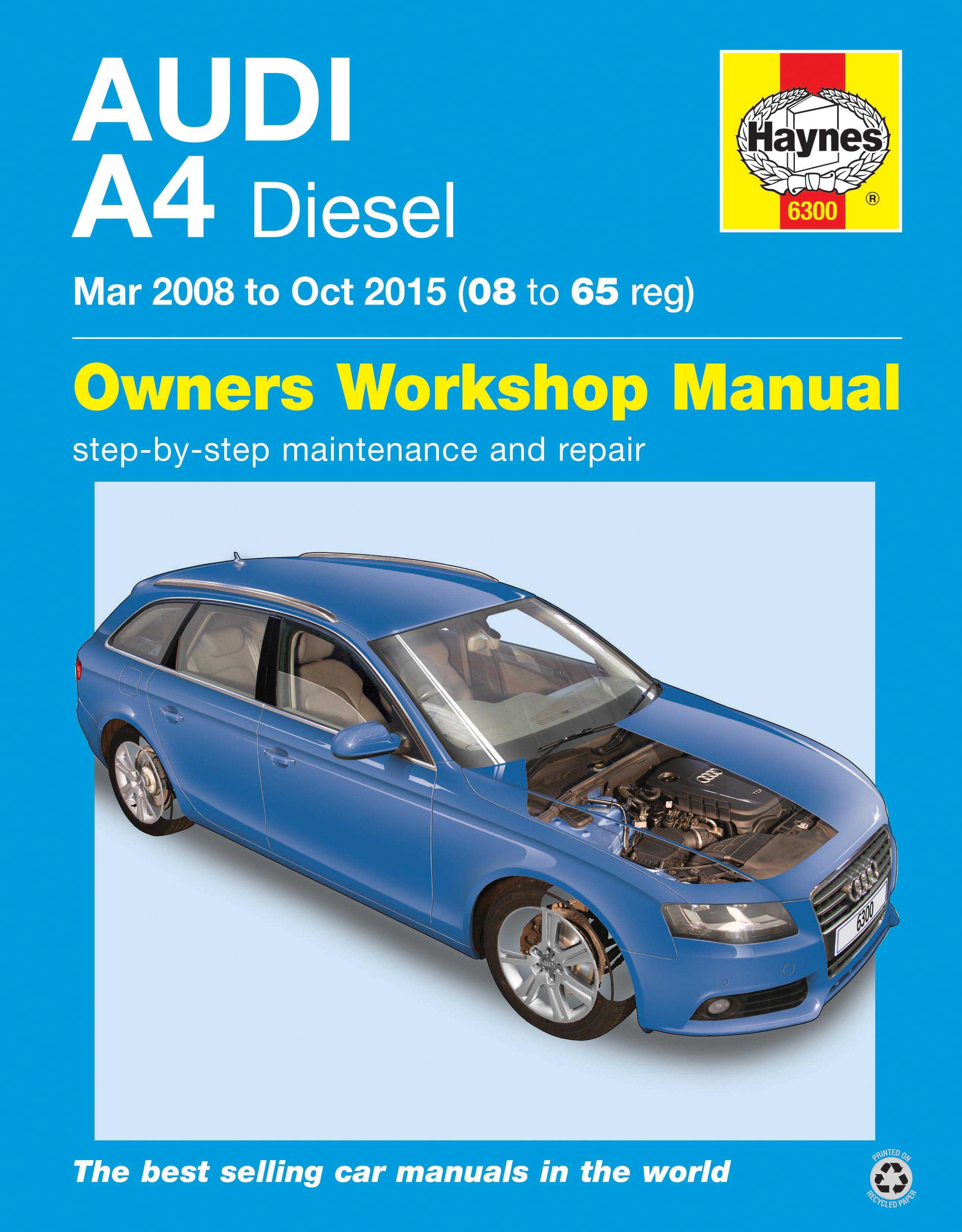 Haynes Audi A4 Diesel (Mar 2008 - Oct 2015) Manual