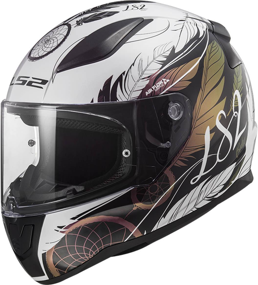 LS2 FF353 Rapid II Road Touring Helmet White Black Pink XS