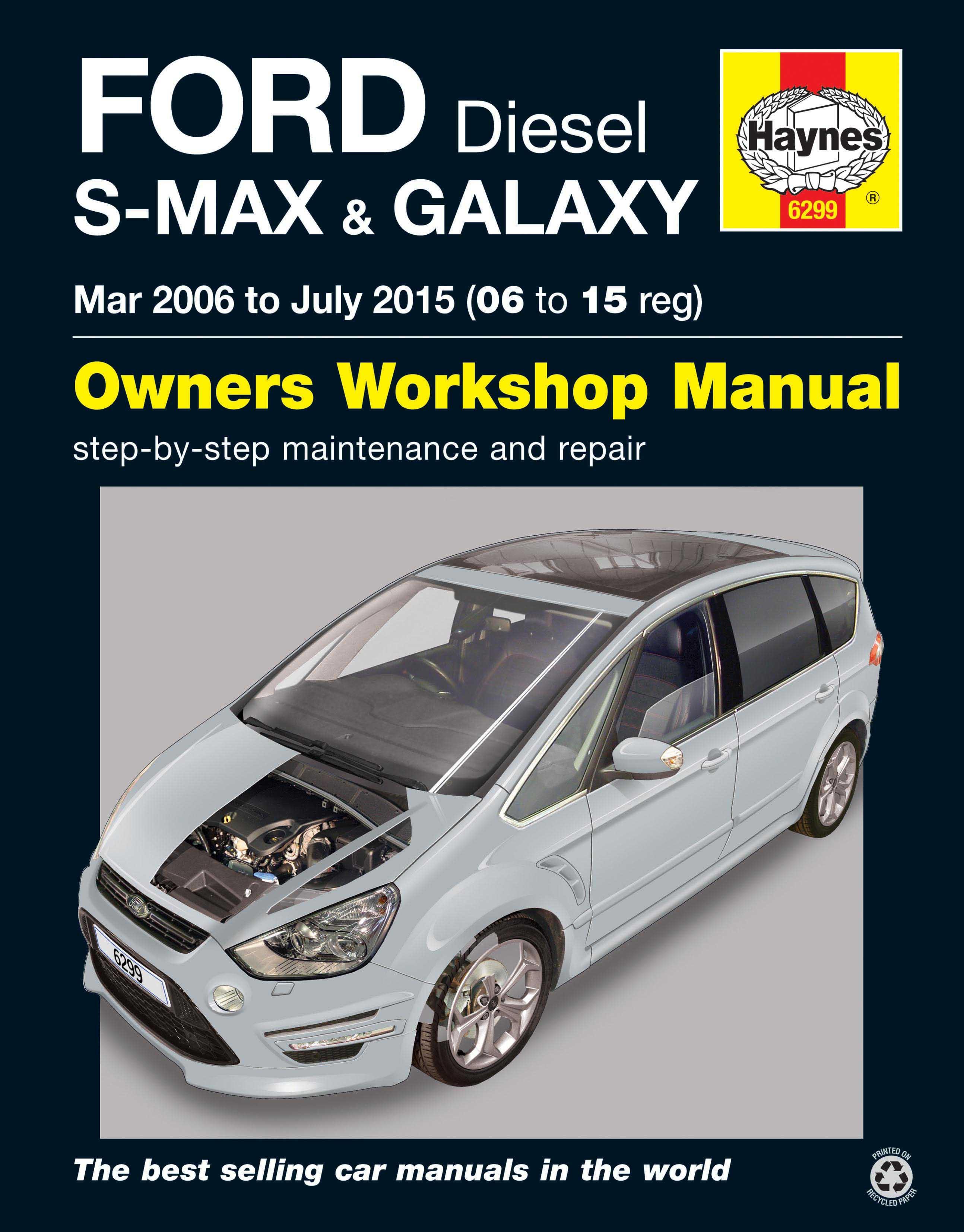 Haynes Ford S-Max & Galaxy Diesel (2006-2015) Manual
