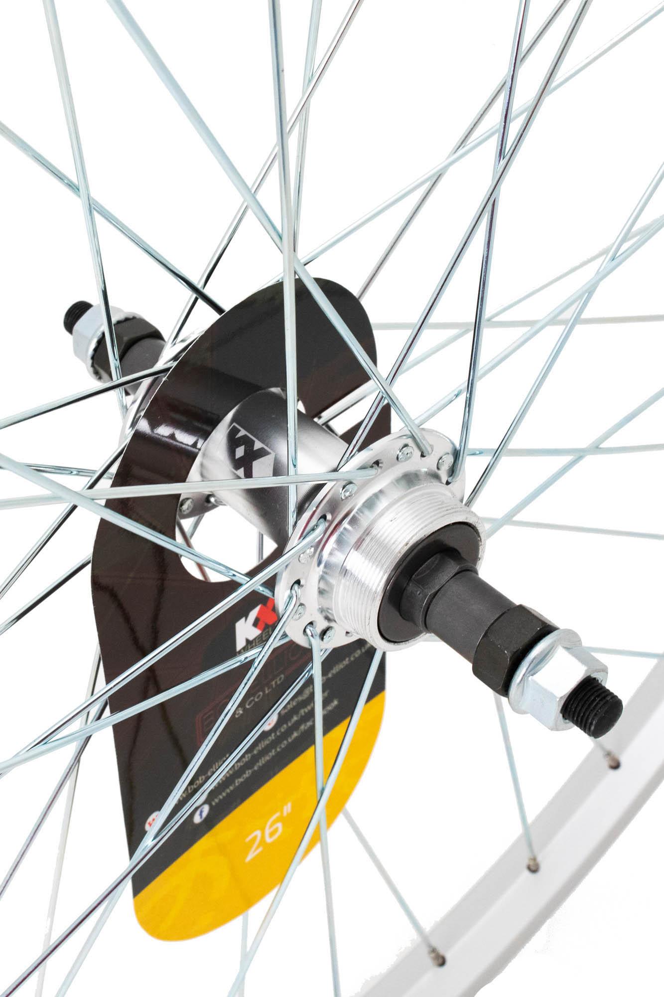 KX 26" Rim Brake Rear Wheel, Screw On, Nutted Axle