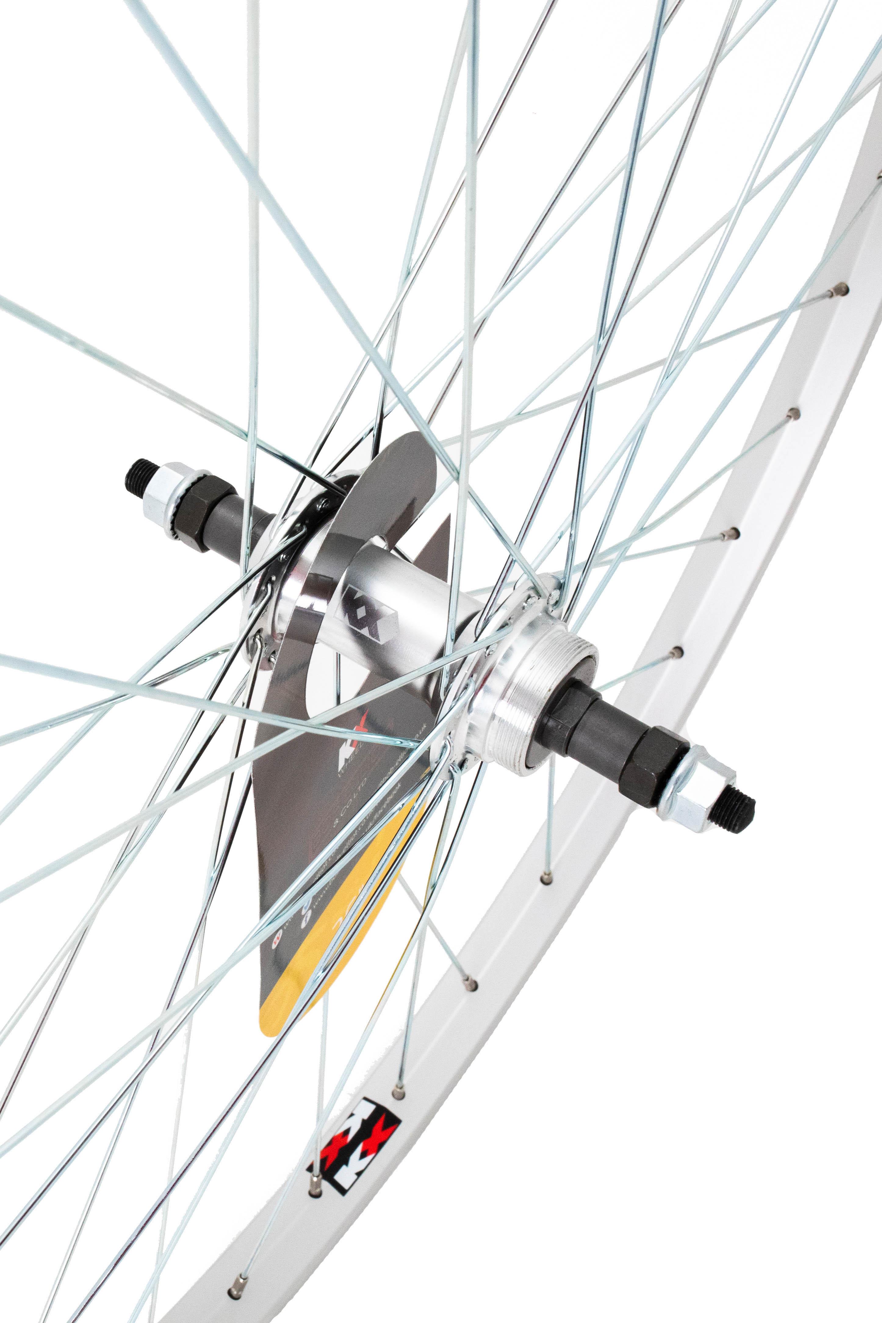 KX 26" Rim Brake Rear Wheel, Screw On, Nutted Axle