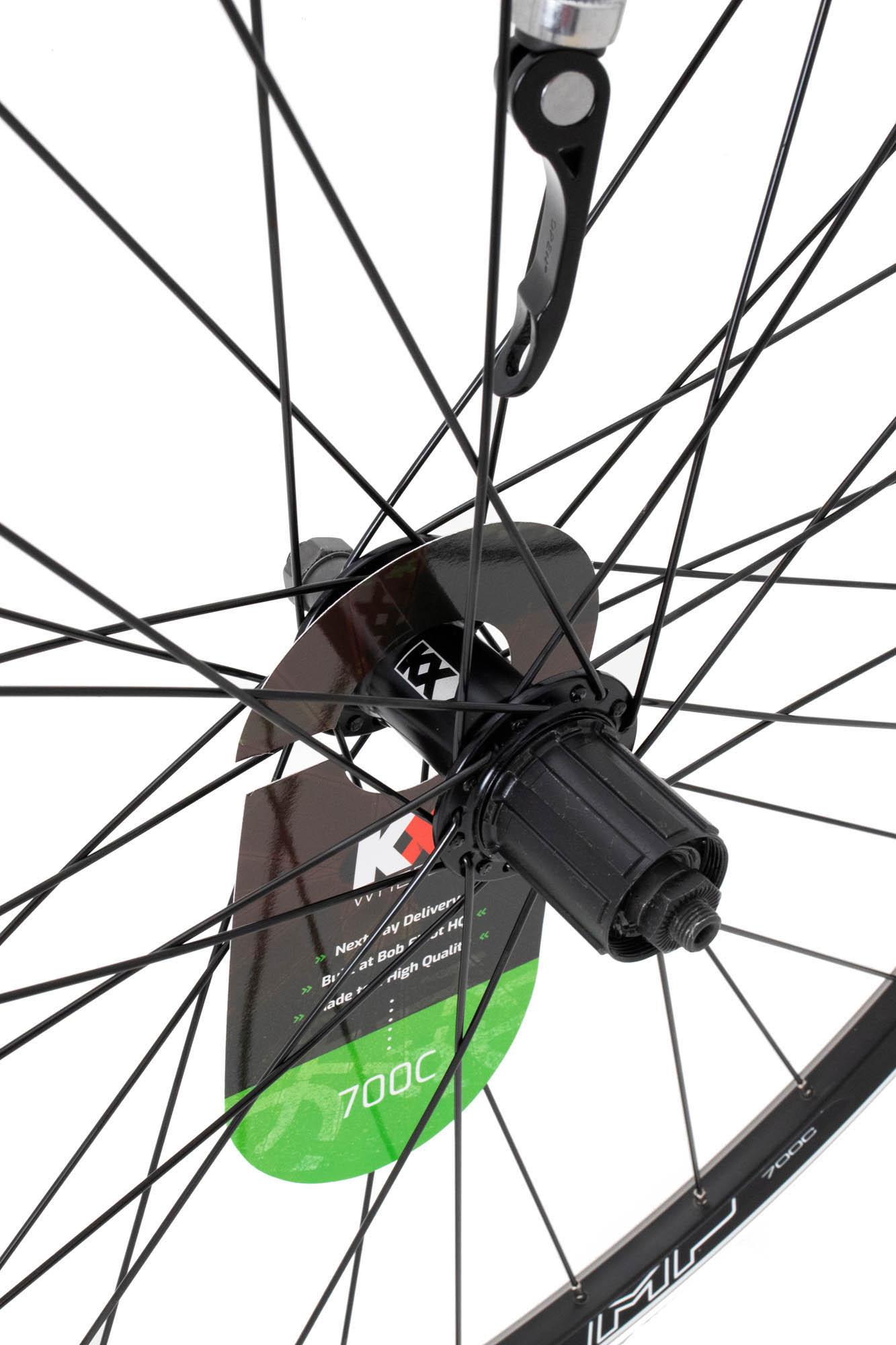 KX 700c Rim Brake Rear Wheel, 8-10 Speed, Quick Release Axle