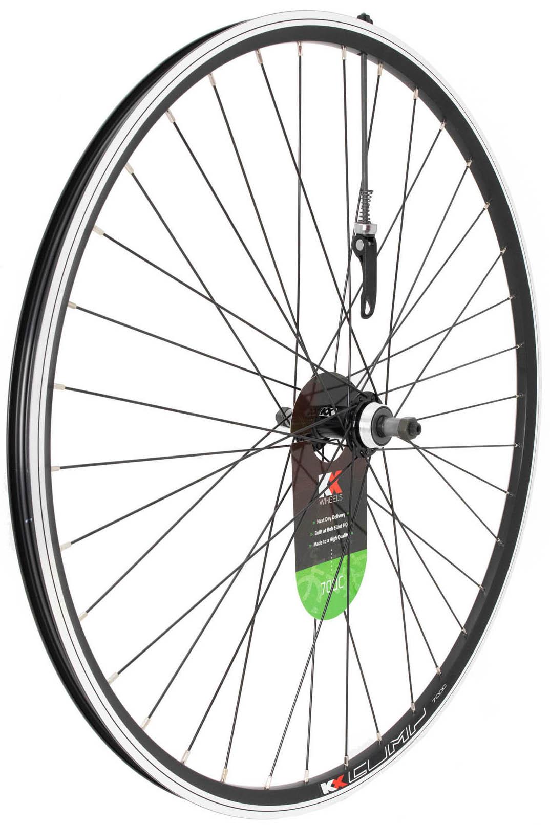 700x35 Rear Wheel - Silver QR Altus RM30 8-Speed Hub With 36H Rim