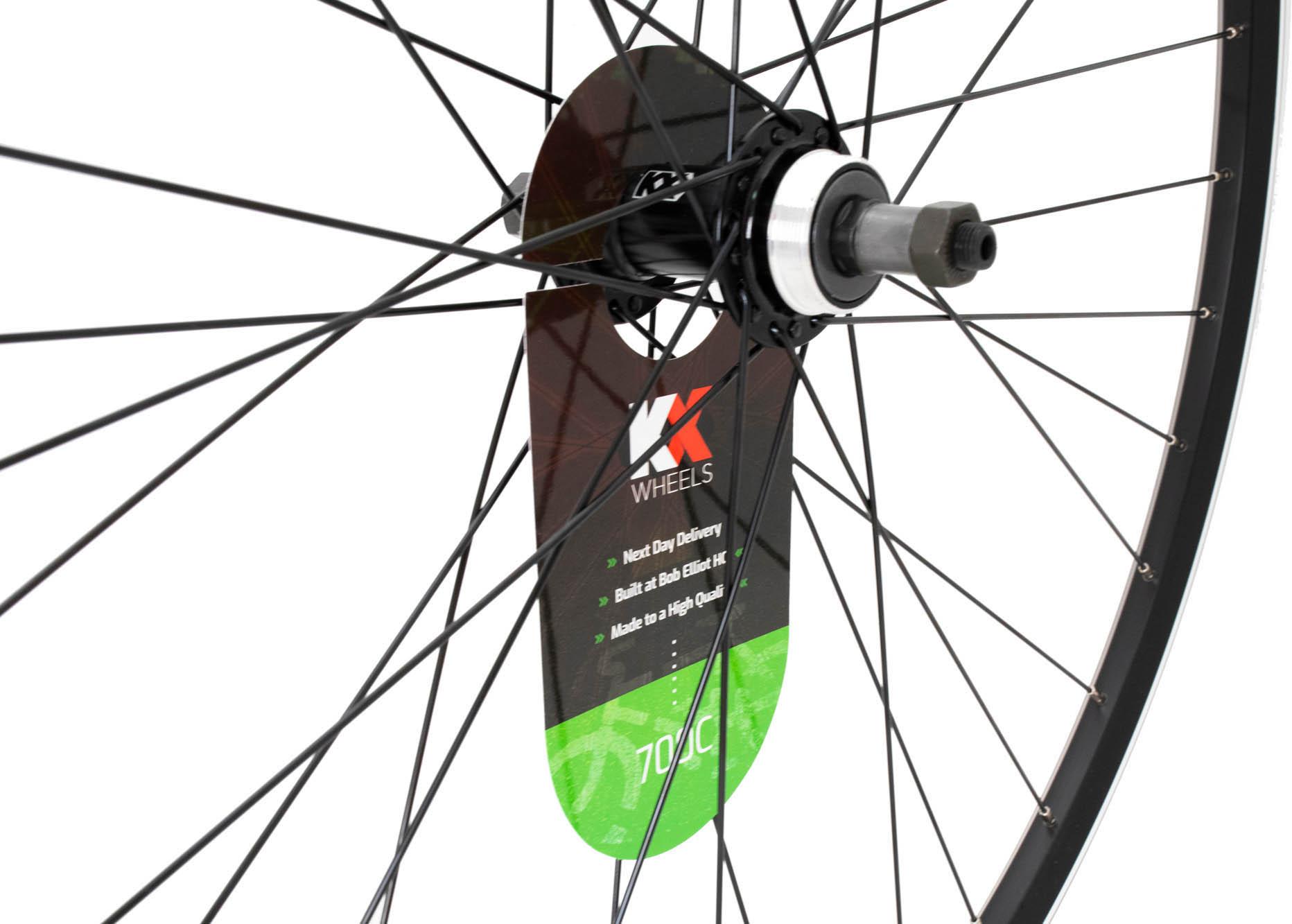 KX 700c Rim Brake Rear Wheel, Screw On, Quick Release Axle