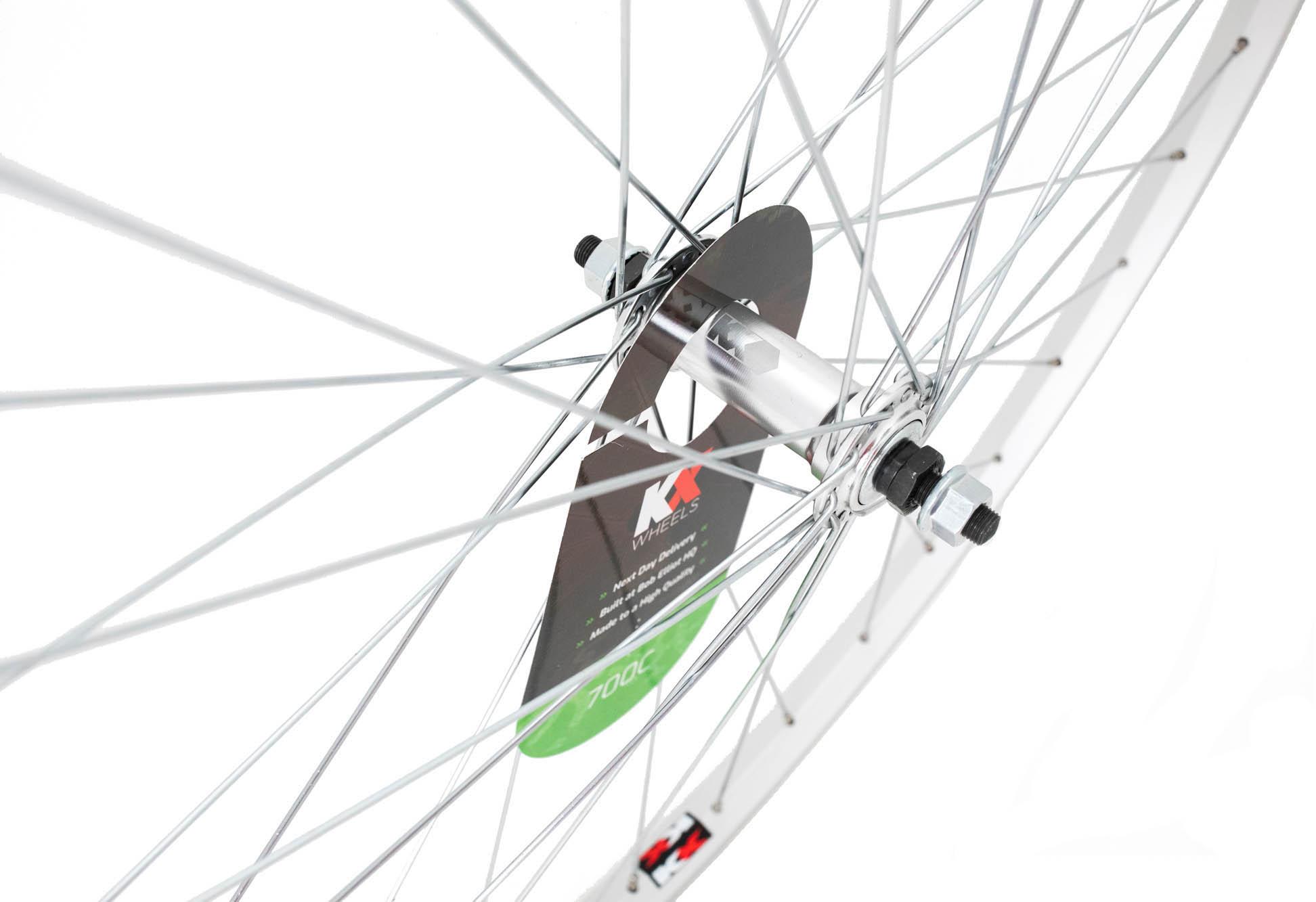 KX 700c Rim Brake Front Wheel, Nutted Axle