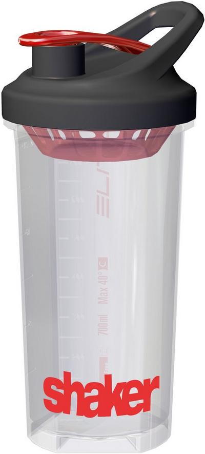 Shaker Bottle clear red 700 ml Shaker Bottle clear red 700 ml