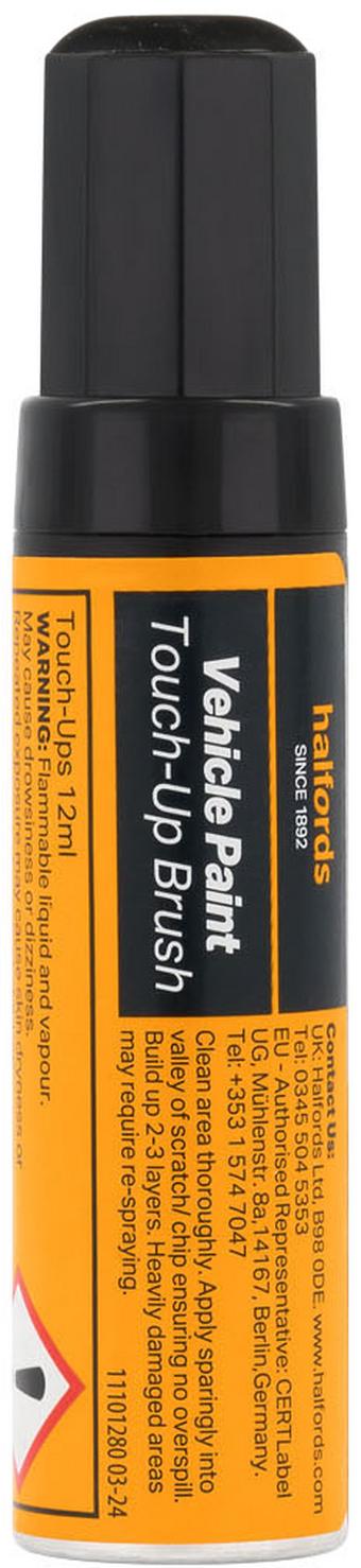 Halfords Matt Black Touch Up Brush 12ml