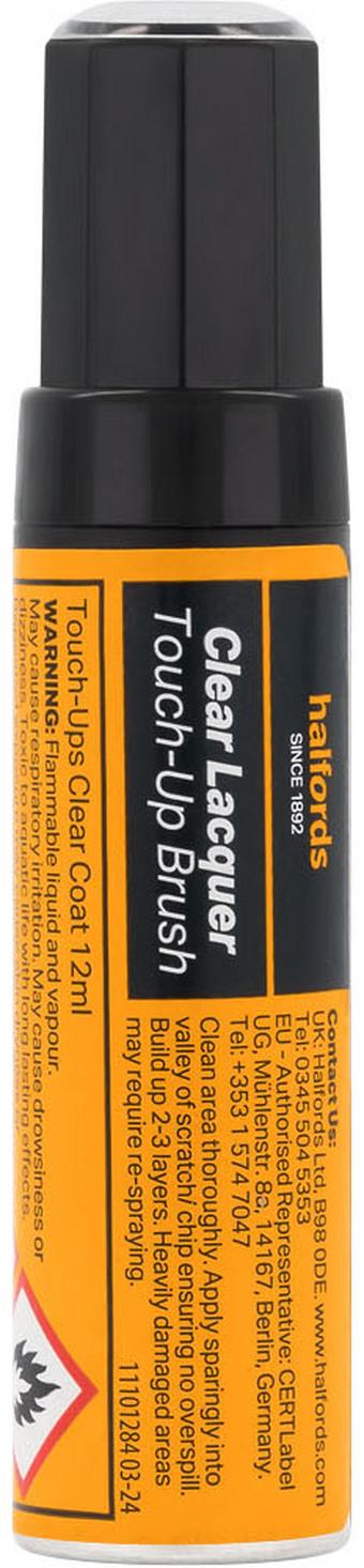 Halfords Clear Coat Touch Up Brush 12ml