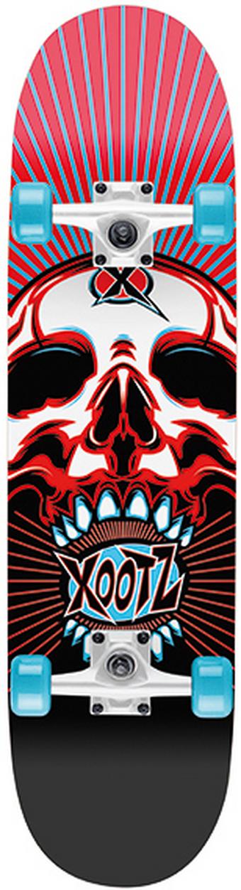 XOOTZ Double Kick Skateboard - Skull