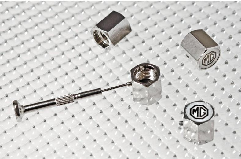 Richbrook Anti-Theft Valve Caps MG Logo Richbrook Anti-Theft Valve Caps MG Logo