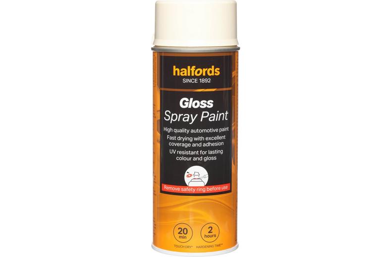 Halfords White Gloss Car Spray Paint - 400ml Halfords White Gloss Car Spray Paint - 400ml
