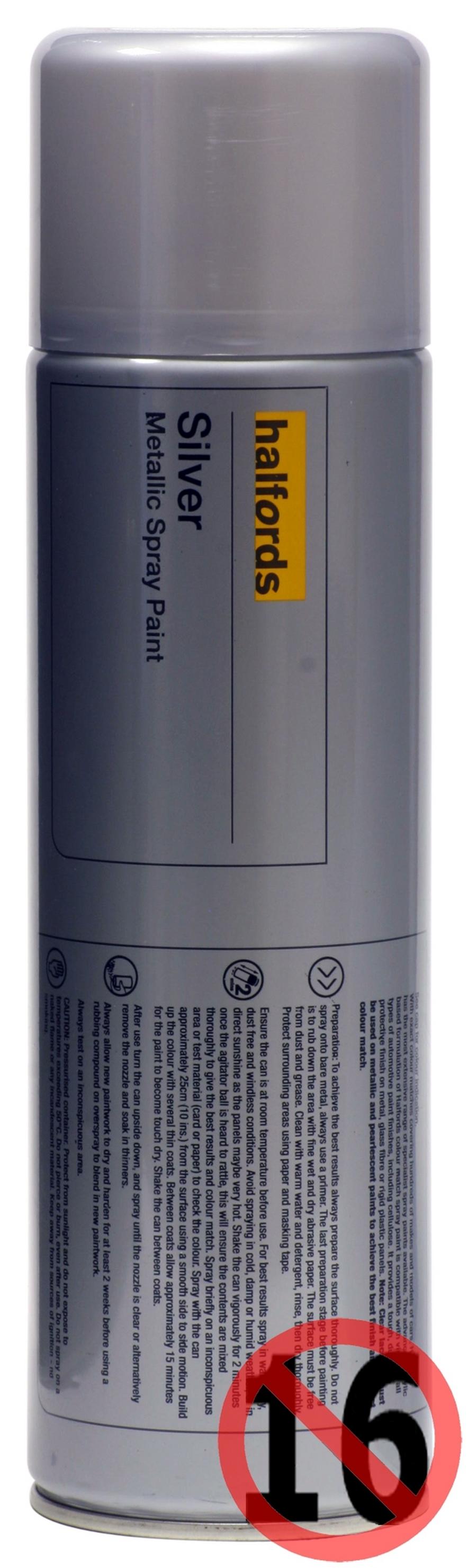 Halfords Silver Spray Paint 500ml Halfords UK