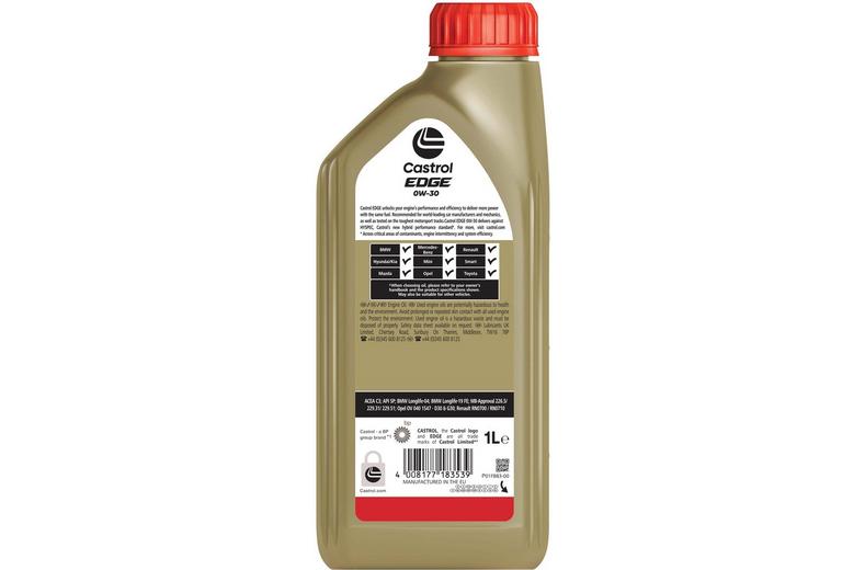 Castrol EDGE Titanium 0W30 Oil 1 Litre Castrol EDGE Titanium 0W30 Oil 1 Litre