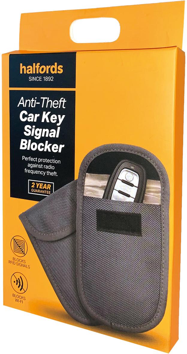Halfords Anti-Theft Car Key Signal Blocker - Grey