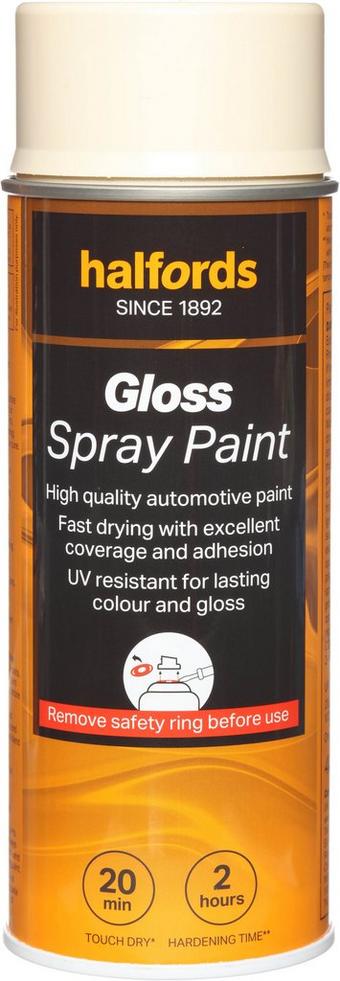 Halfords S9-070 Beige Gloss Car Spray Paint - 400ml