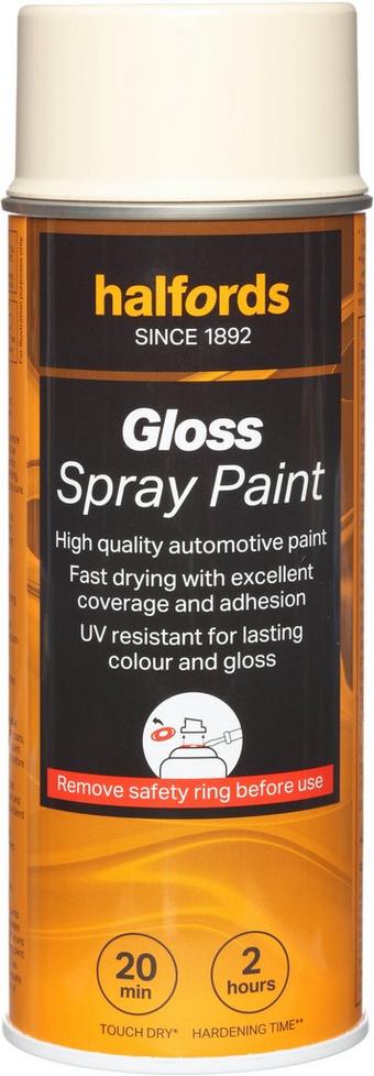 Halfords S9-060 Beige Gloss Car Spray Paint - 400ml