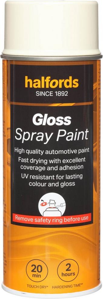 Halfords S9-080 Beige Gloss Car Spray Paint - 400ml