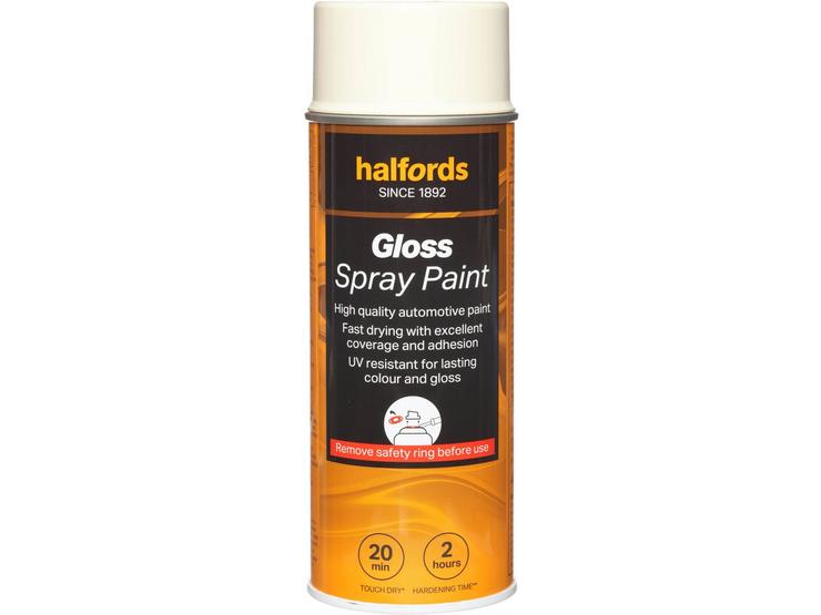 Halfords S9-080 Beige Gloss Car Spray Paint - 400ml
