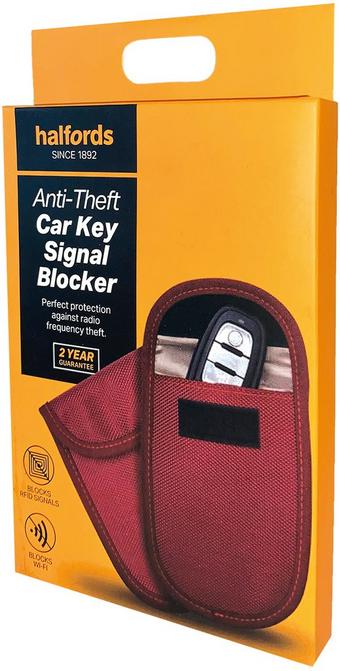 Halfords Anti-Theft Car Key Signal Blocker - Red