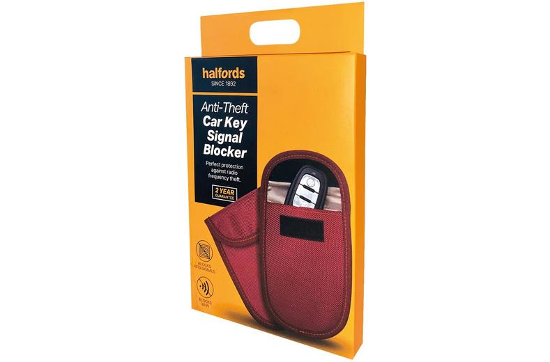 Halfords Anti-Theft Car Key Signal Blocker - Red Halfords Anti-Theft Car Key Signal Blocker - Red