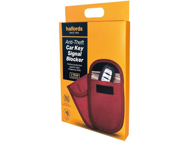 Halfords Anti-Theft Car Key Signal Blocker - Red