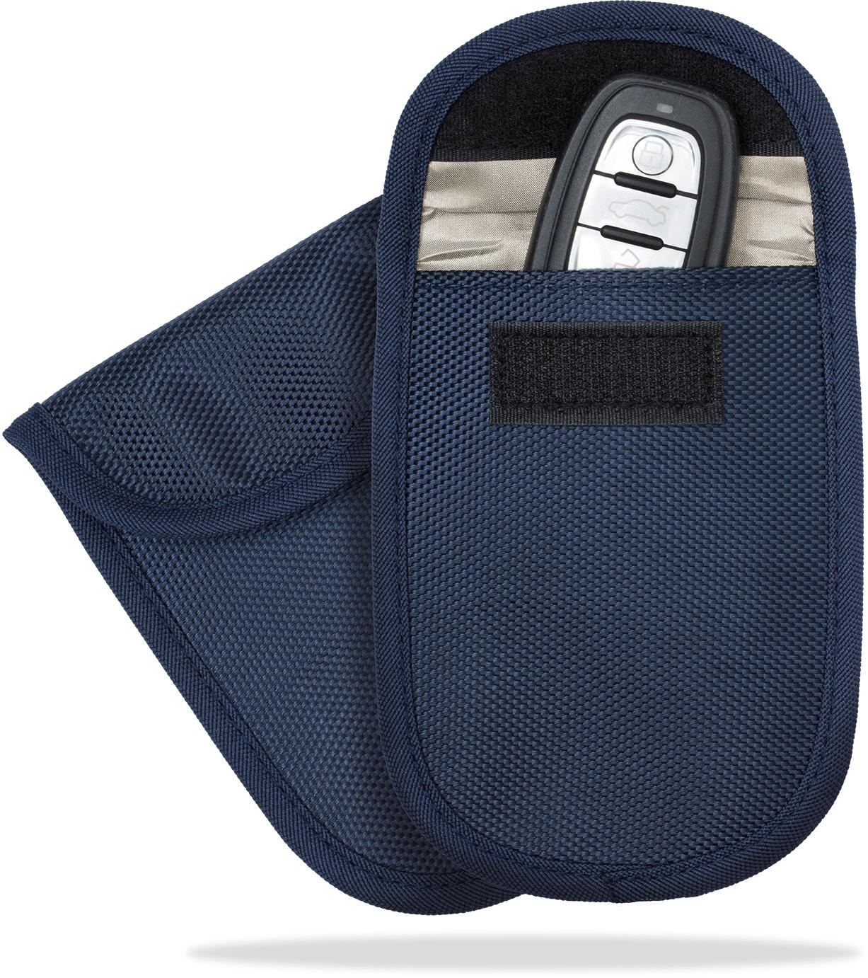 Halfords Anti-Theft Car Key Signal Blocker - Blue